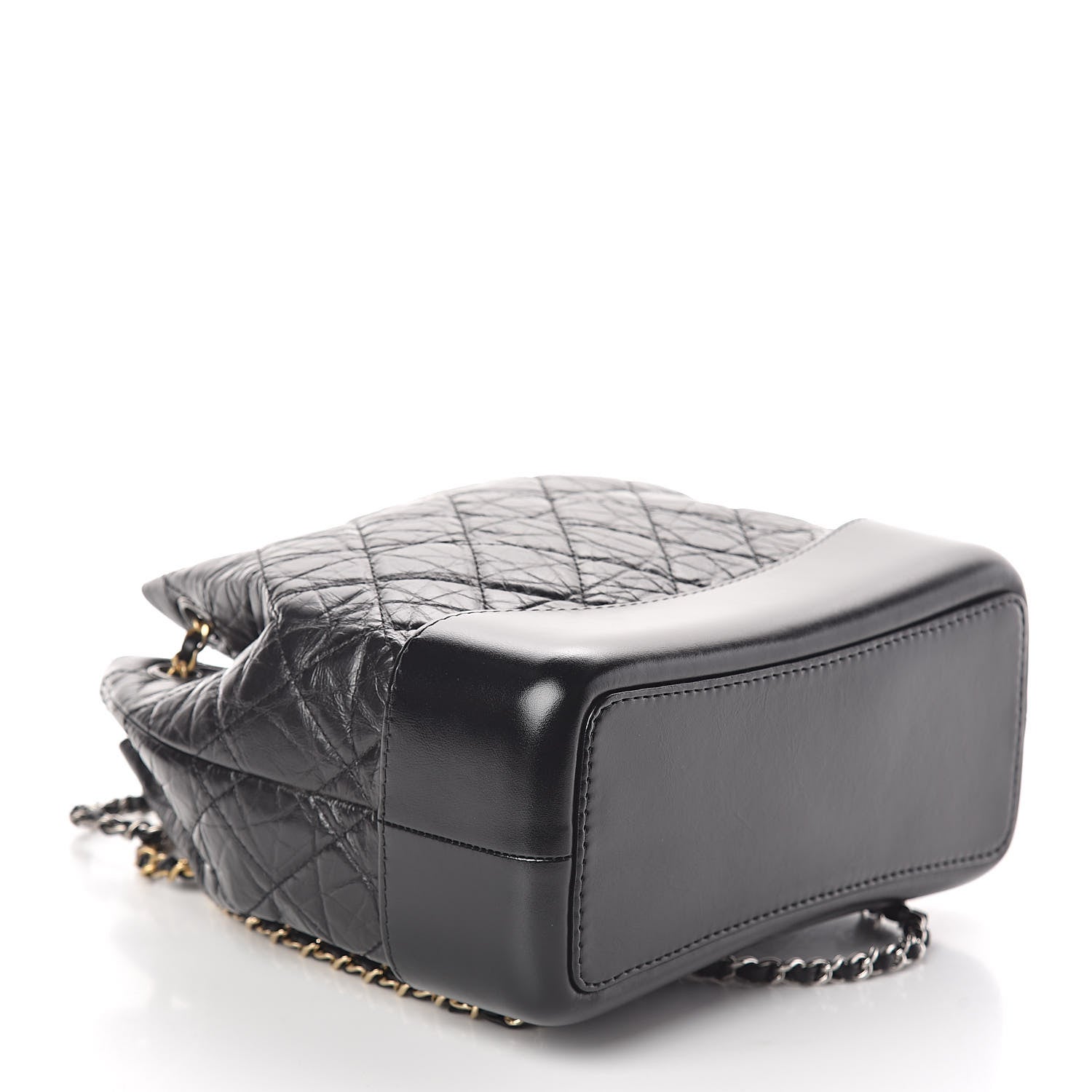 Chanel Aged Calfskin Quilted Small Gabrielle Backpack Black 4 of 10