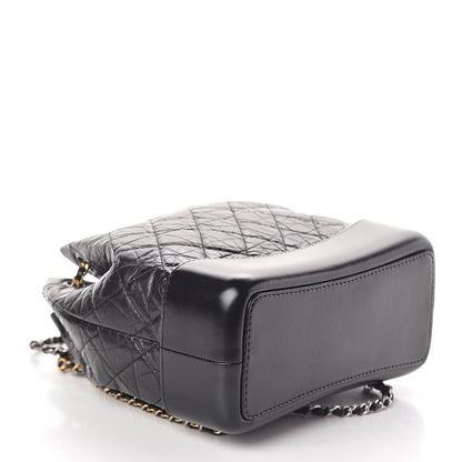 Chanel Aged Calfskin Quilted Small Gabrielle Backpack Black 4 of 10