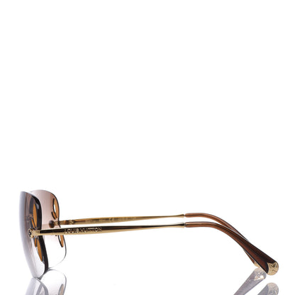 Louis Vuitton Lily Sunglasses Z0371U Brown Glitter 2 of 9