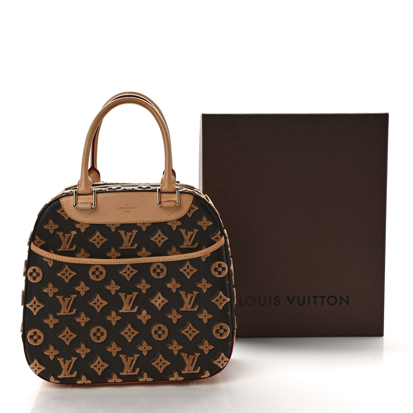 Monogram Tuffetage Deauville Cube Caramel