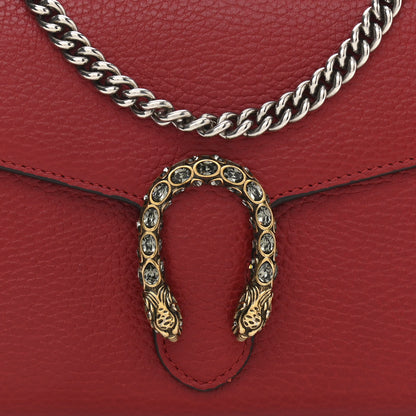 Gucci Calfskin Mini Dionysus Chain Wallet Hibiscus Red 8 of 10