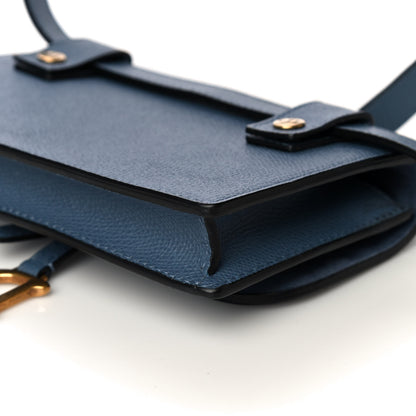 Christian Dior Grained Calfskin Saddle Belt Bag Denim Blue 11 of 13