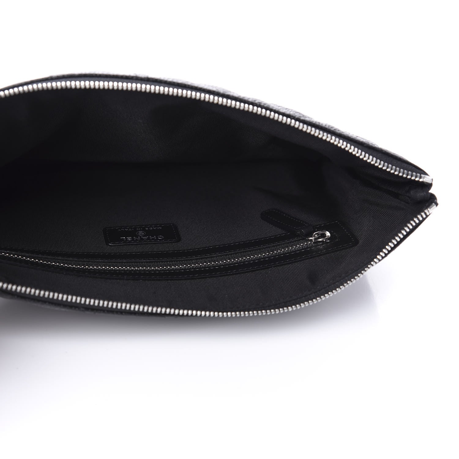 Chanel Caviar Quilted Medium Cosmetic Case Black 5 of 10