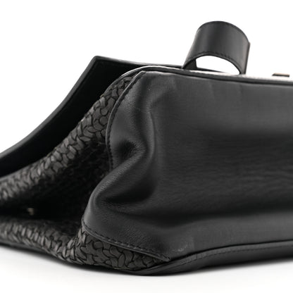 Proenza Schouler Calfskin Woven Small Lunch Bag Black 8 of 12