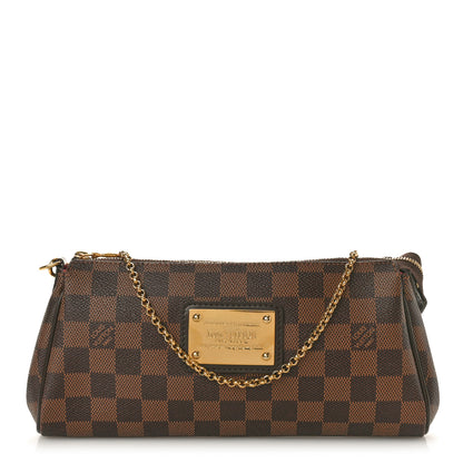 Louis Vuitton Damier Ebene Eva Clutch 1 of 10