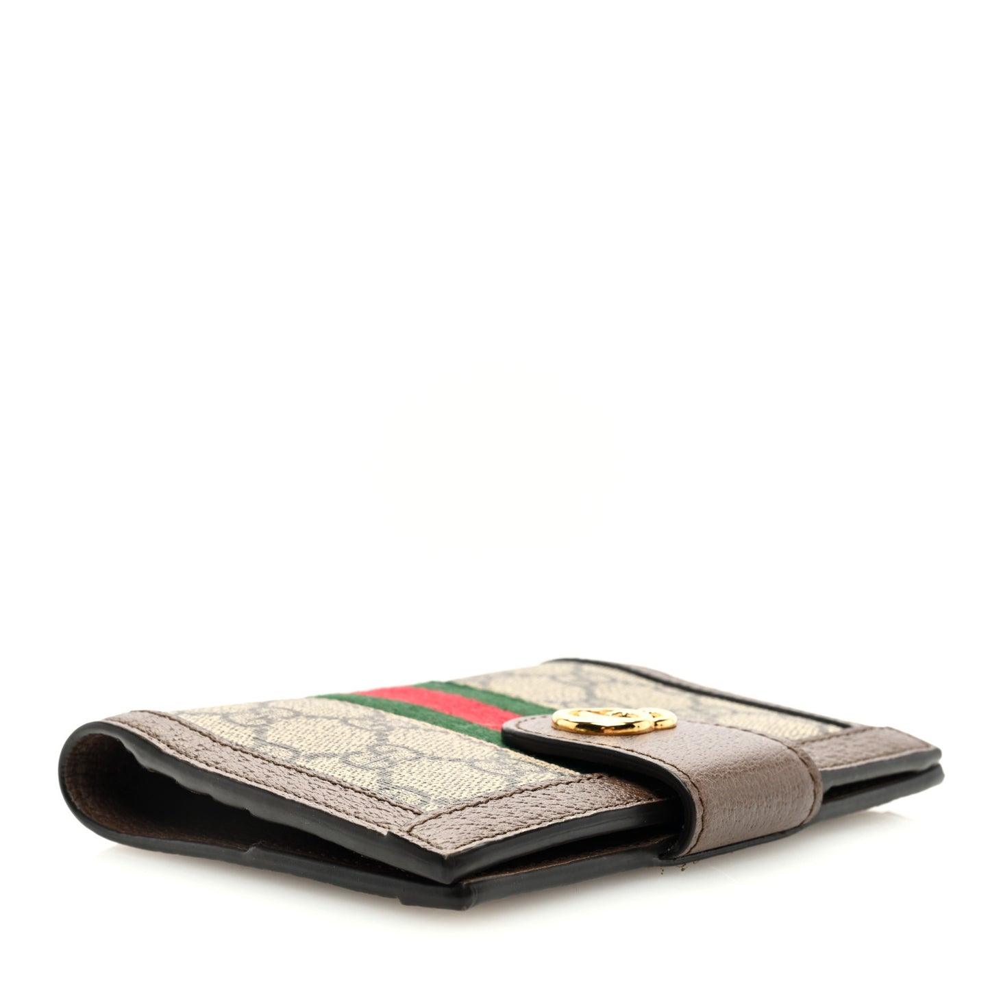 GG Supreme Monogram Web Ophidia Passport Case Beige New Acero