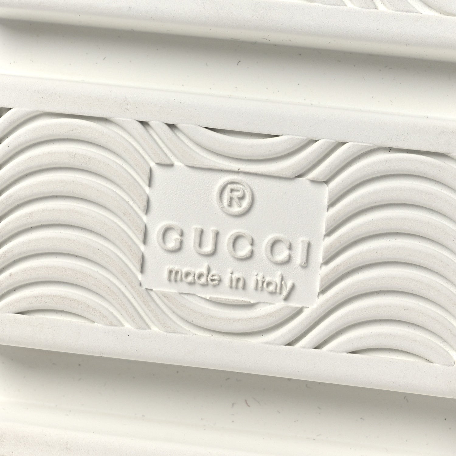 Gucci Calfskin Web Bee Embroidered Womens Ace Platform Sneakers 35.5 White 8 of 11