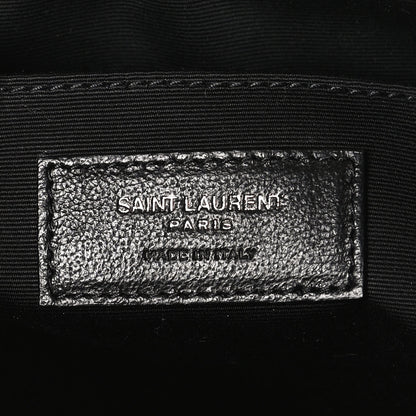 Saint Laurent Calfskin Matelasse Monogram Lou Camera Bag Black 6 of 11