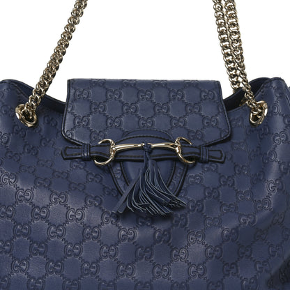 Gucci Guccissima Medium Emily Hobo Blue 8 of 10