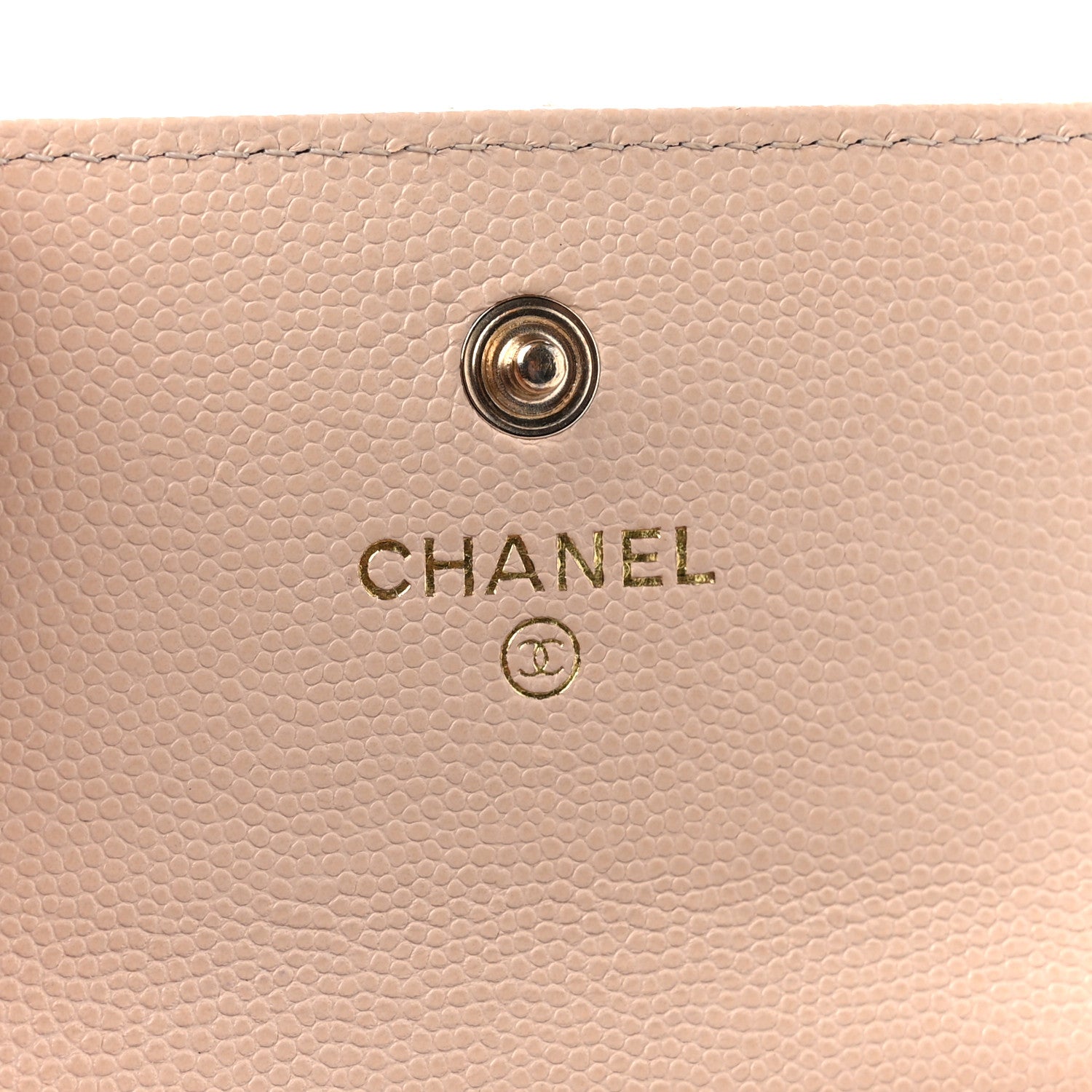 Chanel Caviar Pearl Quilted Coco Candy Flap Card Holder Beige 7 of 11