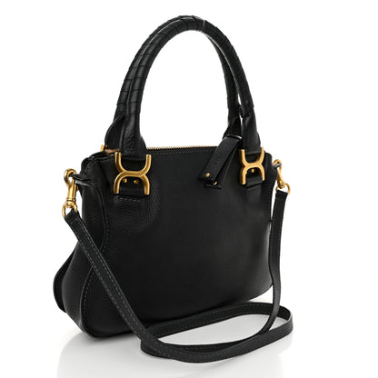 Chloe Calfskin Small Marcie Satchel Black 3 of 12