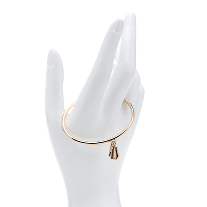 Hermes 18K Rose Gold TPM Kelly Clochette Cuff Bracelet ST 2 of 6