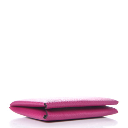 Hermes Epsom Calvi Card Case Rose Pourpre 4 of 6