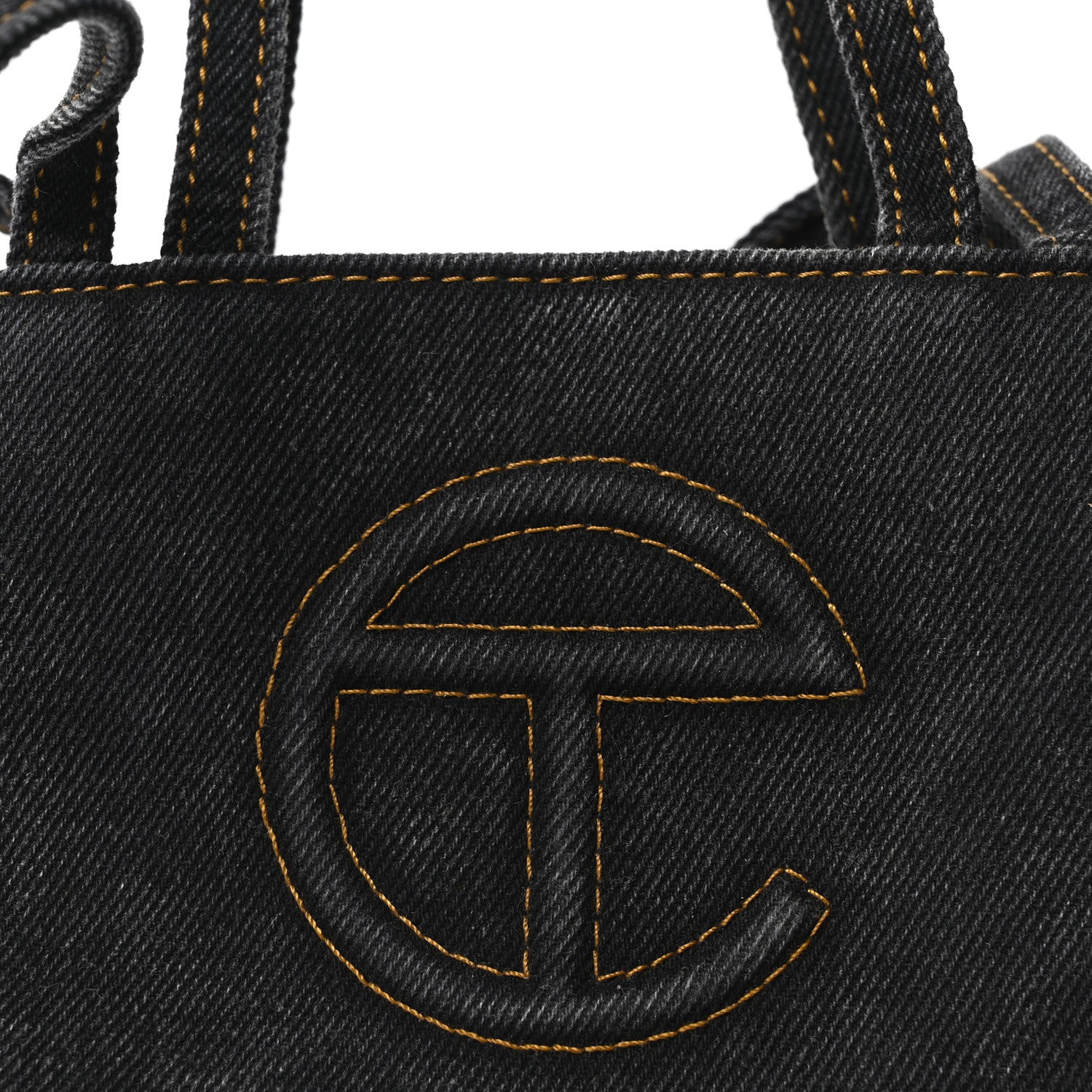 Telfar Denim Small Shopping Bag Black 8 of 10