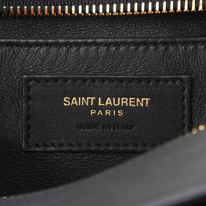 Saint Laurent Python Suede Baby Monogram Downtown Cabas Black 7 of 8