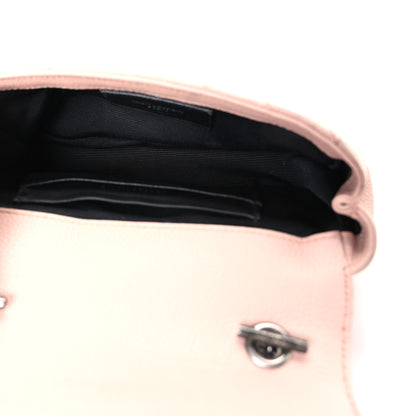 Saint Laurent Sheepskin Matelasse Monogram Classic Baby Chain Bag Pale Pink 5 of 10