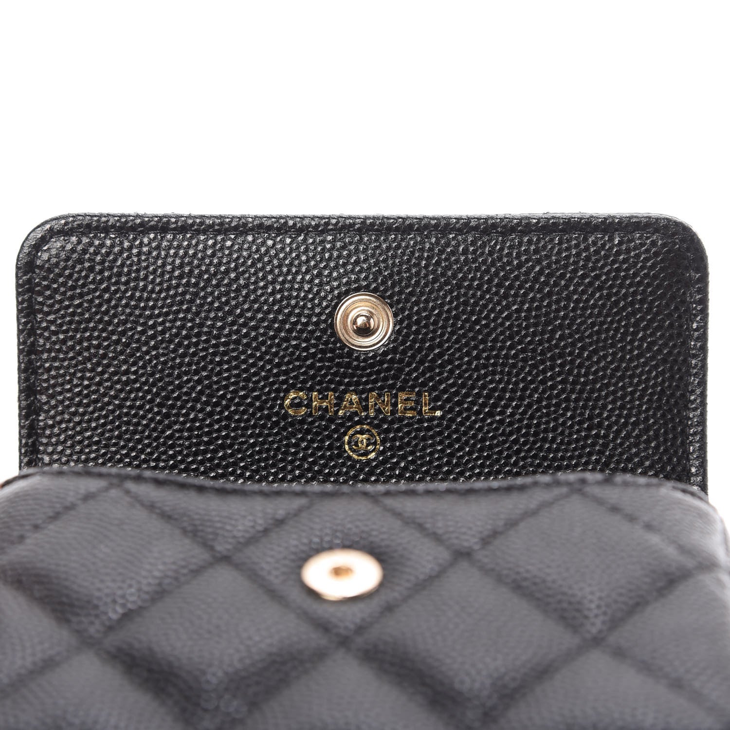 Chanel Caviar Quilted Pearl Card Holder On Chain Black 8 of 11