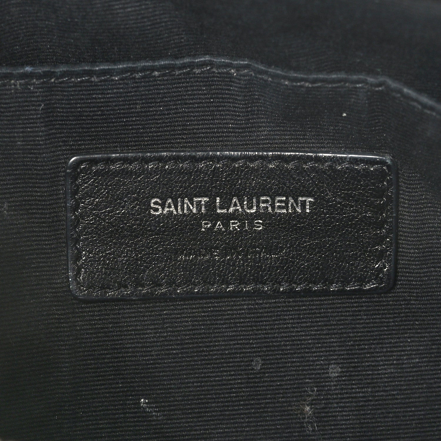 Saint Laurent Calfskin Matelasse Chevron Monogram A5 Wristlet Earth 6 of 8