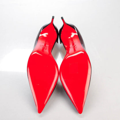 Christian Louboutin Patent Iriza 70 Pumps 39 Lie De Vin 5 of 8