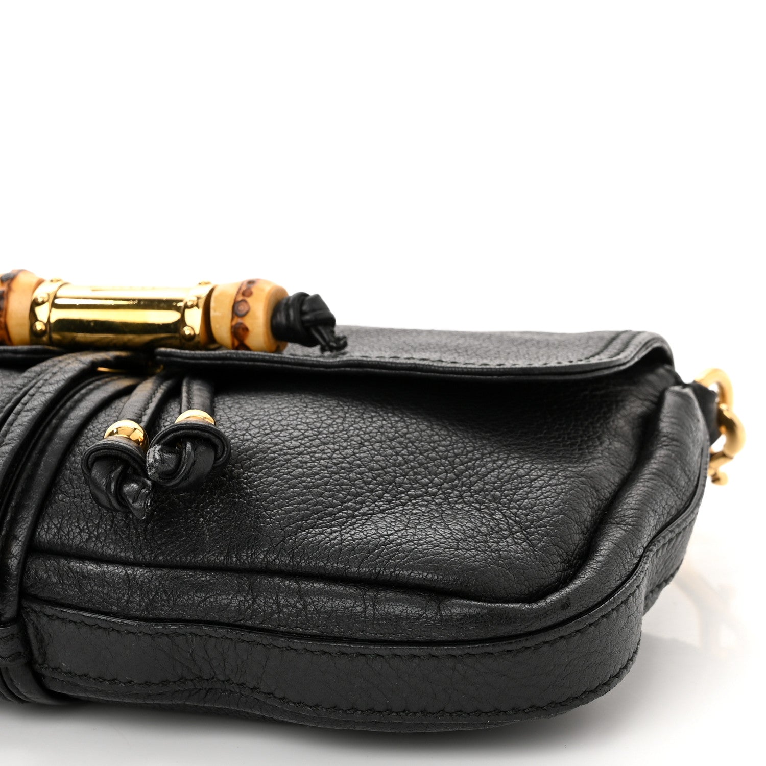 Gucci Calfskin Bamboo Croisette Evening Bag 10 of 10