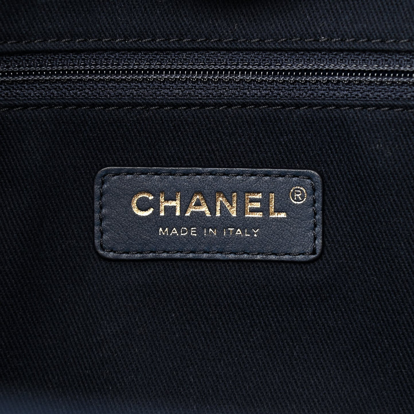 Mixed Fibers Small Deauville Tote Navy Blue