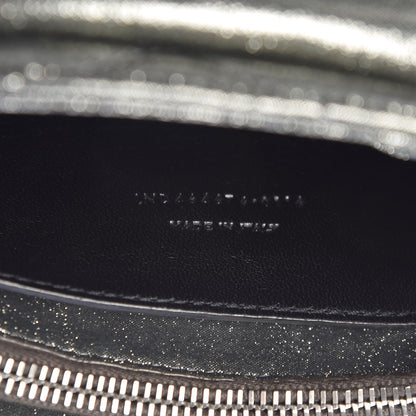 Saint Laurent Metallic Calfskin Y Calfskin Monogram Small Loulou Chain Satchel Dark Grey 7 of 19