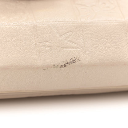 Chanel Lambskin Precious Symbols Double Flap Clutch On Chain Beige 16 of 16