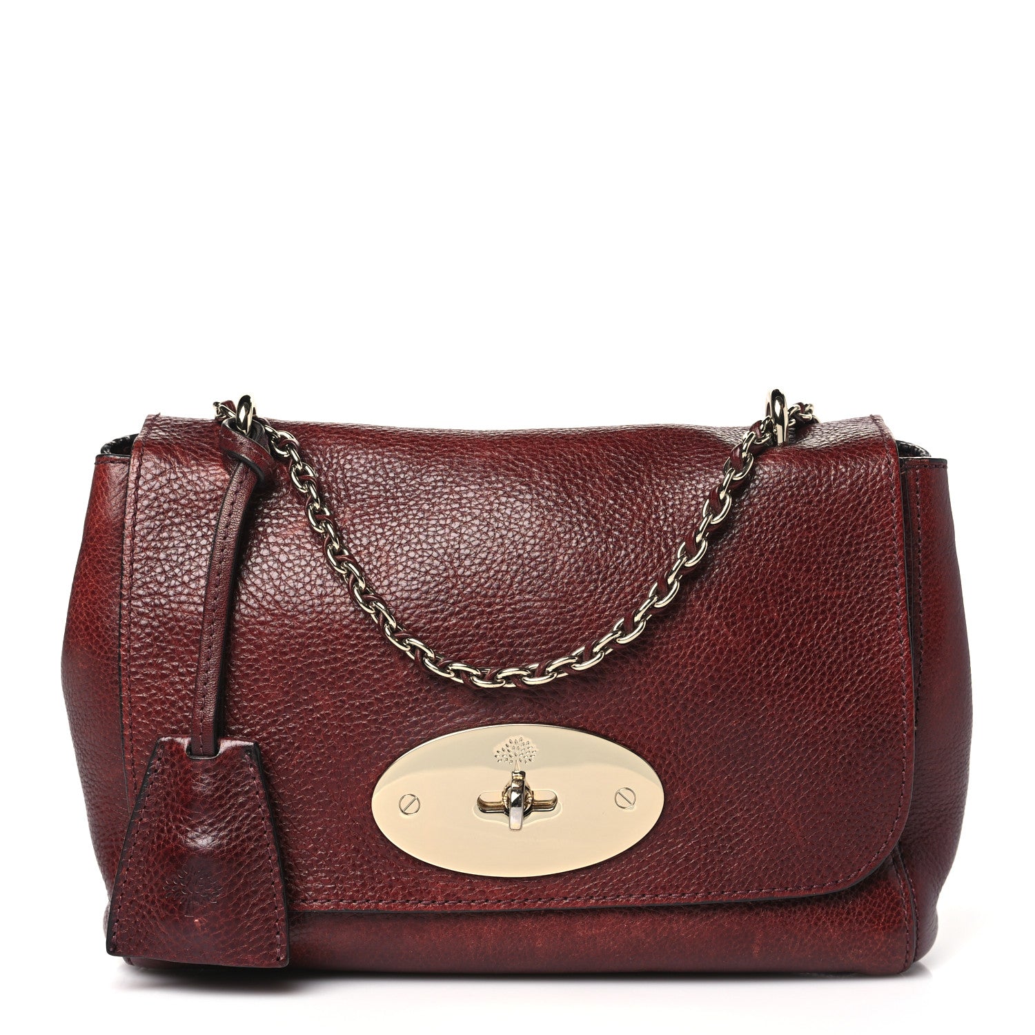 Mulberry Small Classic Grain Calfskin Small Lily Flap Oxblood 1 of 13