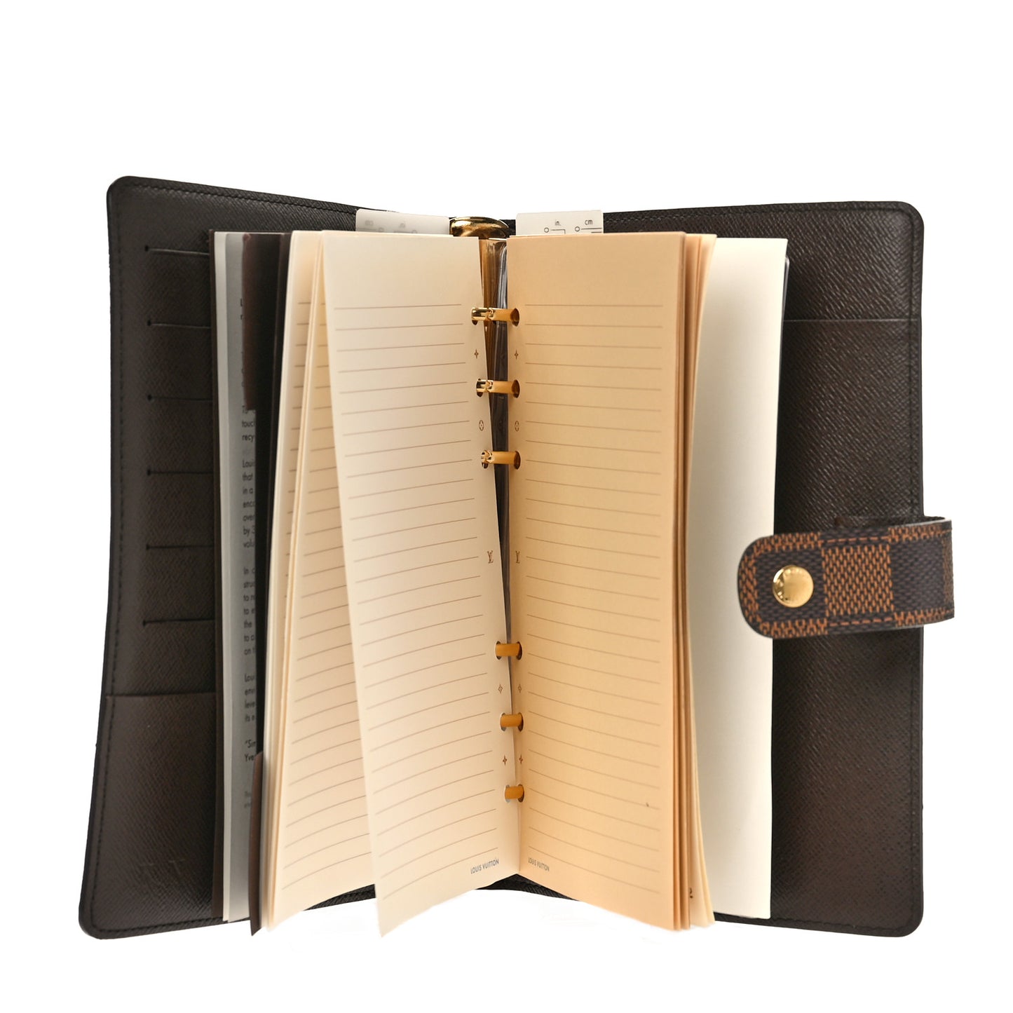 Damier Ebene Medium Ring Agenda Cover