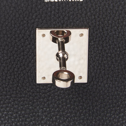 Hermes Togo Verso Birkin 35 Black Bleu Agate 23 of 31