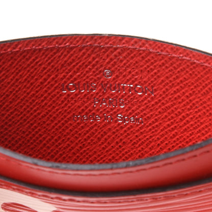 Louis Vuitton X SUPREME Epi Card Holder Red 6 of 8