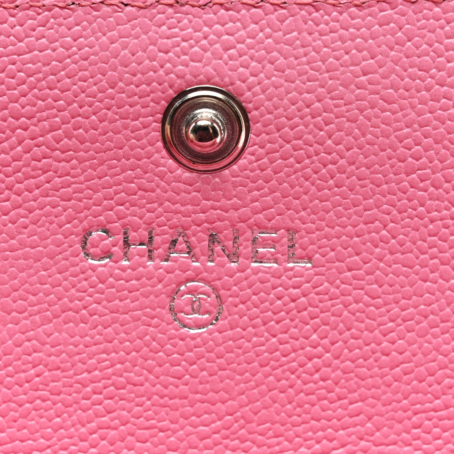 Chanel Caviar Quilted Boy Flap Card Holder Wallet Pink 6 of 9