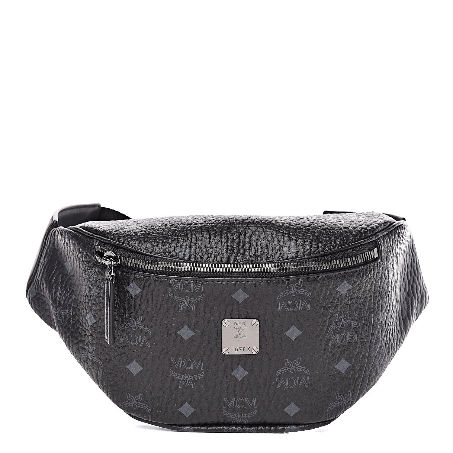 MCM Visetos Stark Belt Bag Black 1 of 10