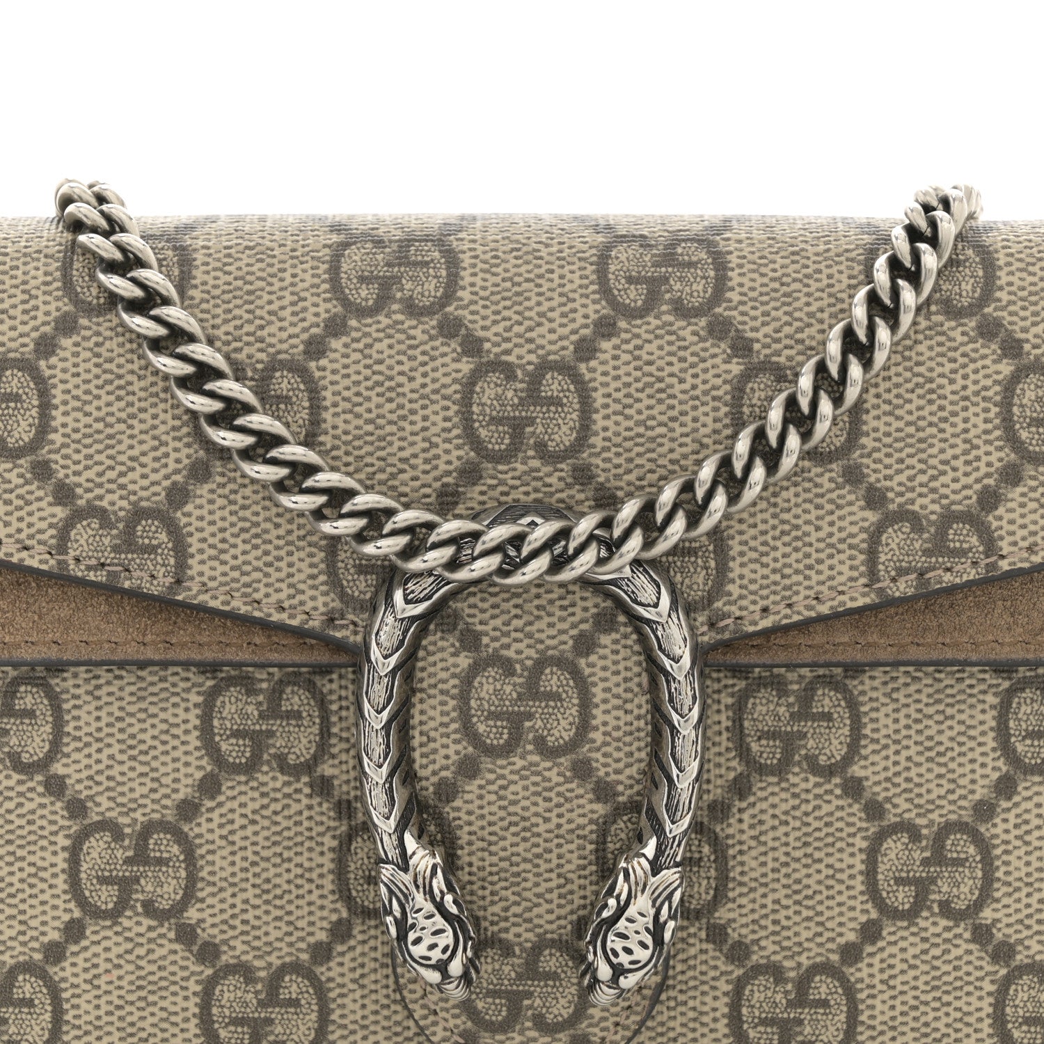Gucci GG Supreme Monogram Super Mini Dionysus Shoulder Bag Taupe 7 of 13