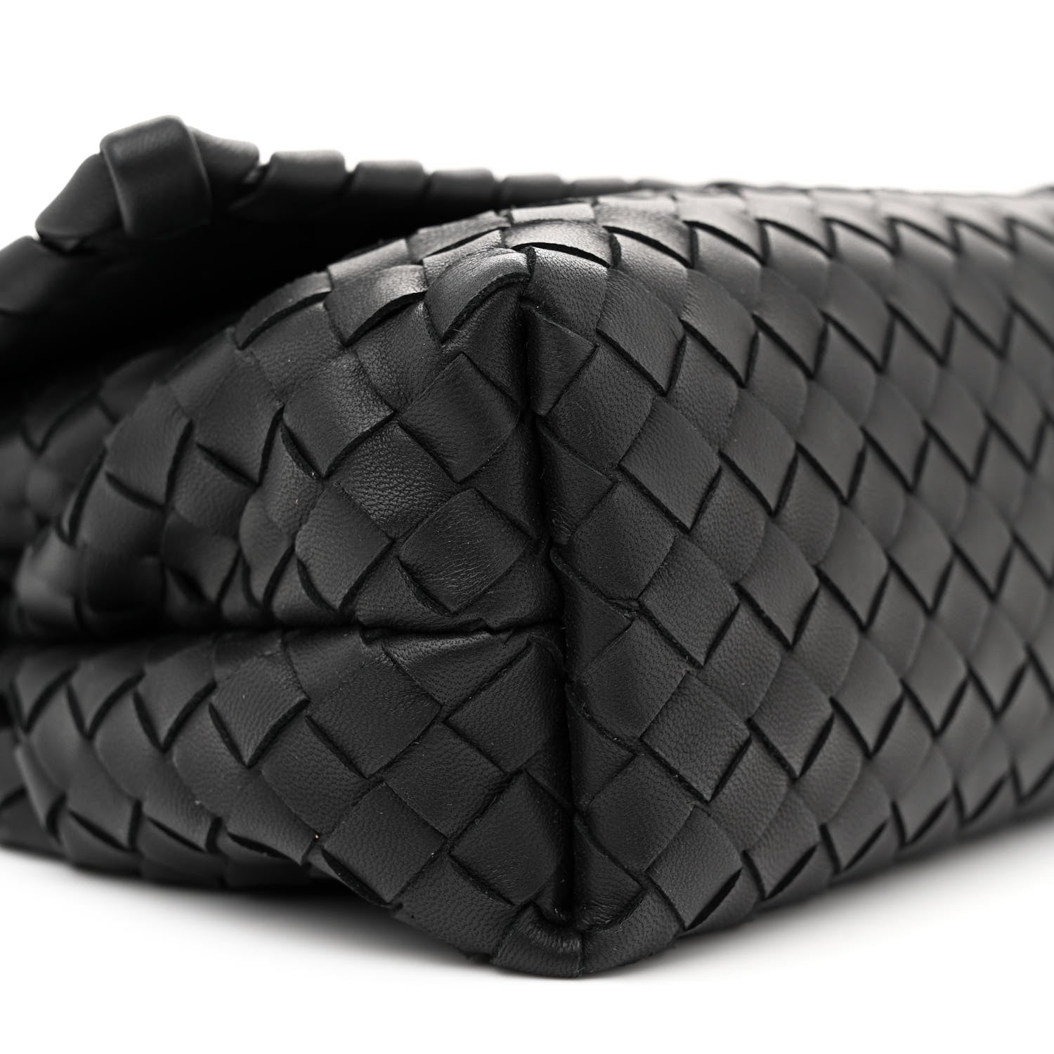 Bottega Veneta Nappa Intrecciato Baby Olimpia Shoulder Bag Black 9 of 10