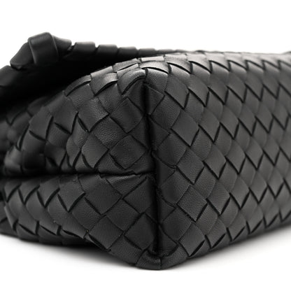 Bottega Veneta Nappa Intrecciato Baby Olimpia Shoulder Bag Black 9 of 10
