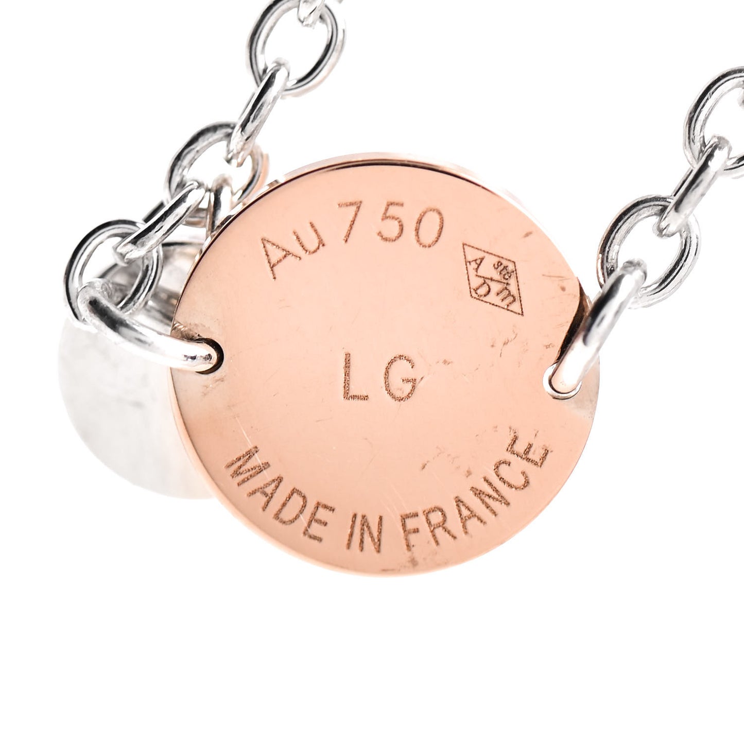 Sterling Silver 18K Rose Gold Confettis Bracelet LG