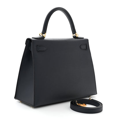 Hermes Epsom Kelly Sellier 28 Bleu Indigo 3 of 13