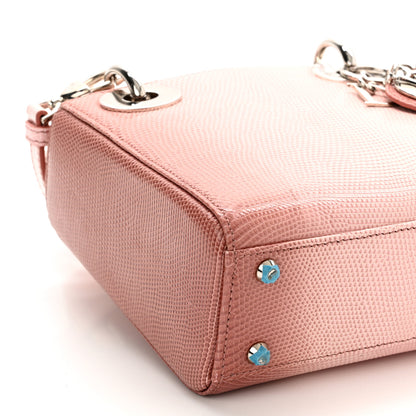 Christian Dior Lizard Gradient Mini Lady Dior Pink 9 of 10