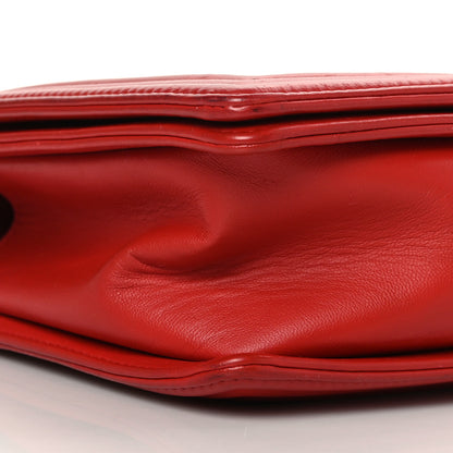 Chanel Lambskin Embossed New Medium Boy Cube Flap Red 7 of 9