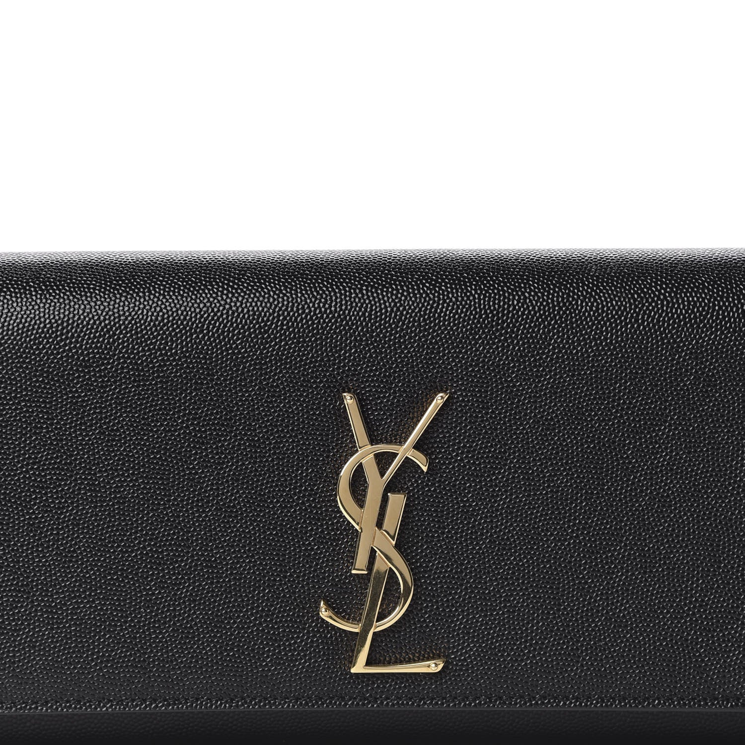 Saint Laurent Grain De Poudre Monogram Cassandre Clutch Black 10 of 10