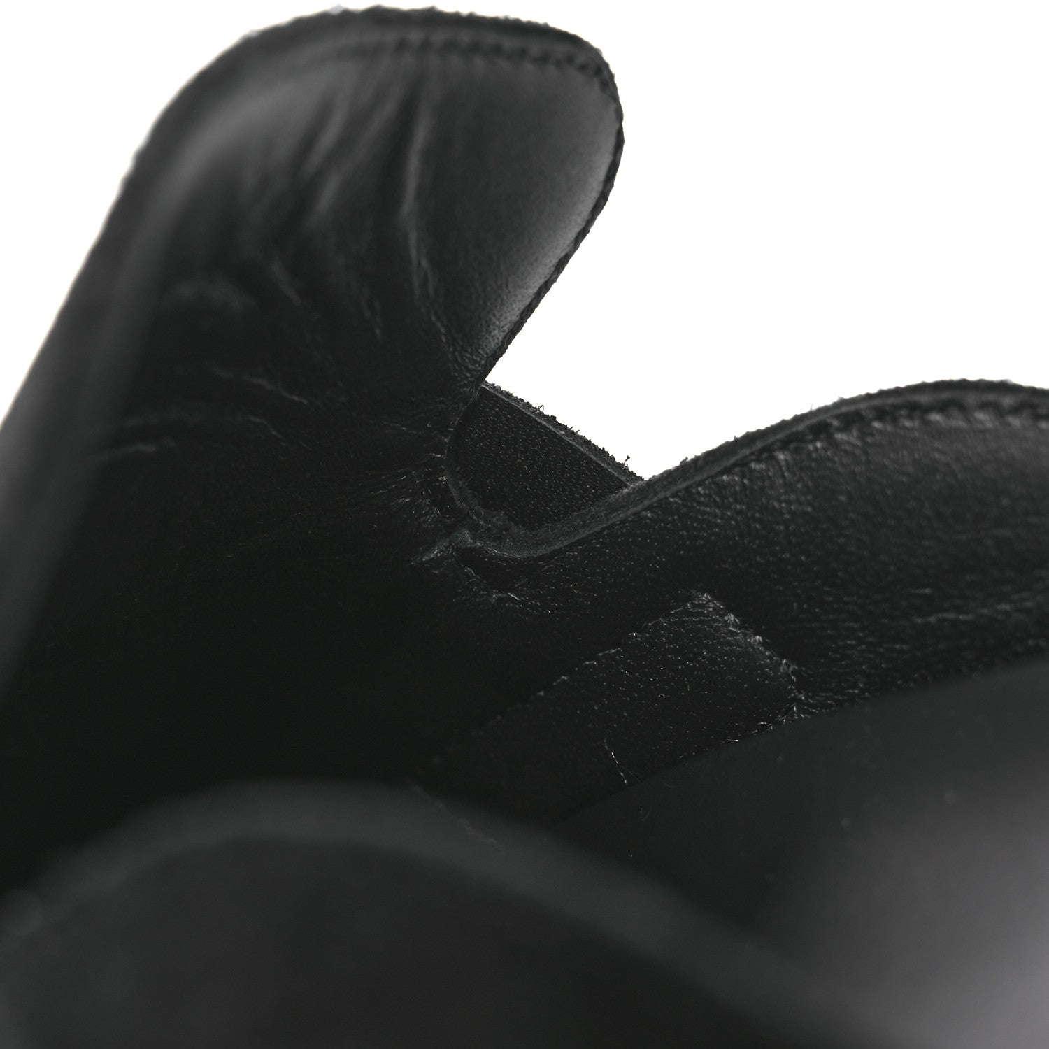 Hermes Suede Calfskin Go Mules 38.5 Black 10 of 11