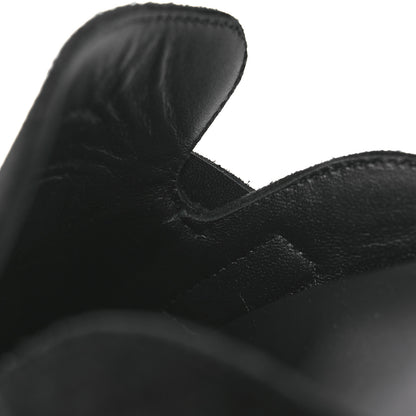 Hermes Suede Calfskin Go Mules 38.5 Black 10 of 11