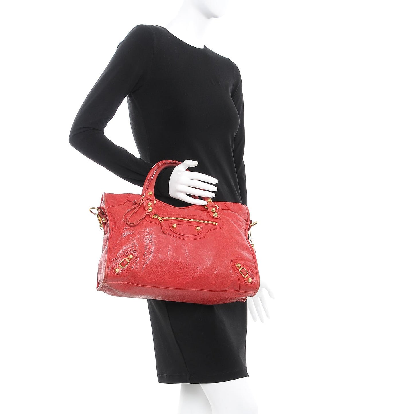Agneau Giant 12 Gold Hardware City Rouge Cardinal
