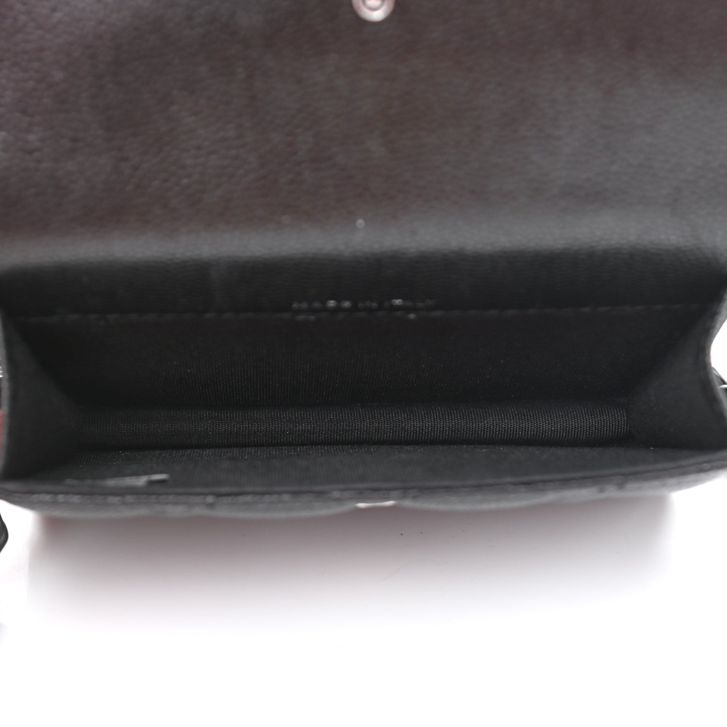 Chanel Caviar Quilted Incognito Belt Flap Card Holder Black 5 of 12