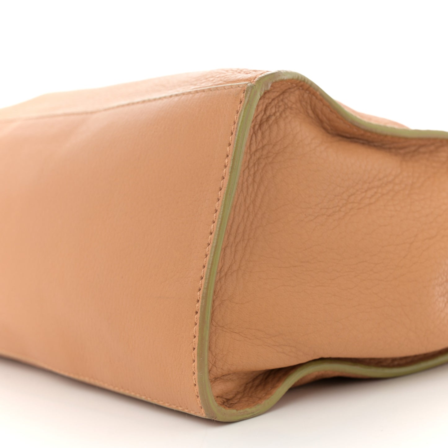 Calfskin Whipstitch CC Tote Beige