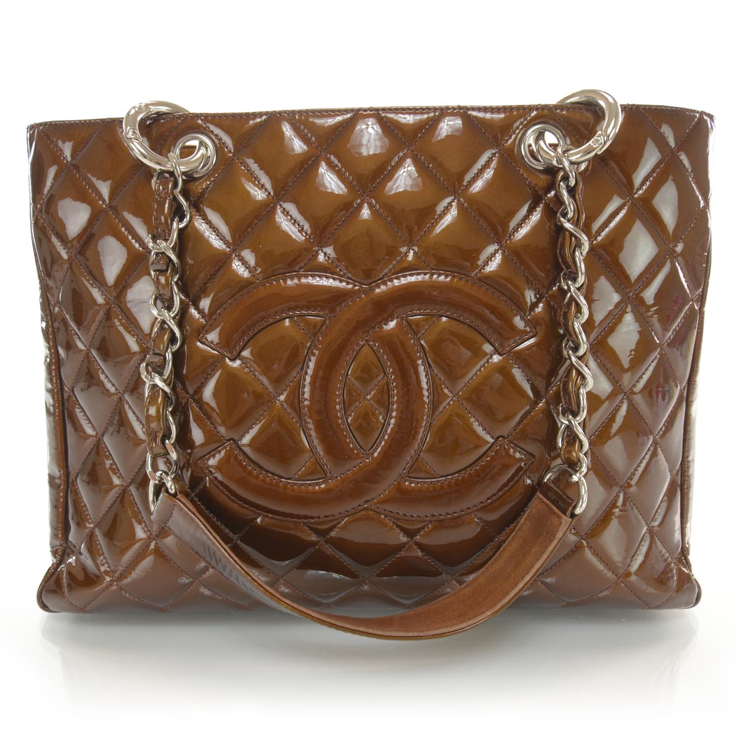 Patent Grand Shopping Tote GST Bronze