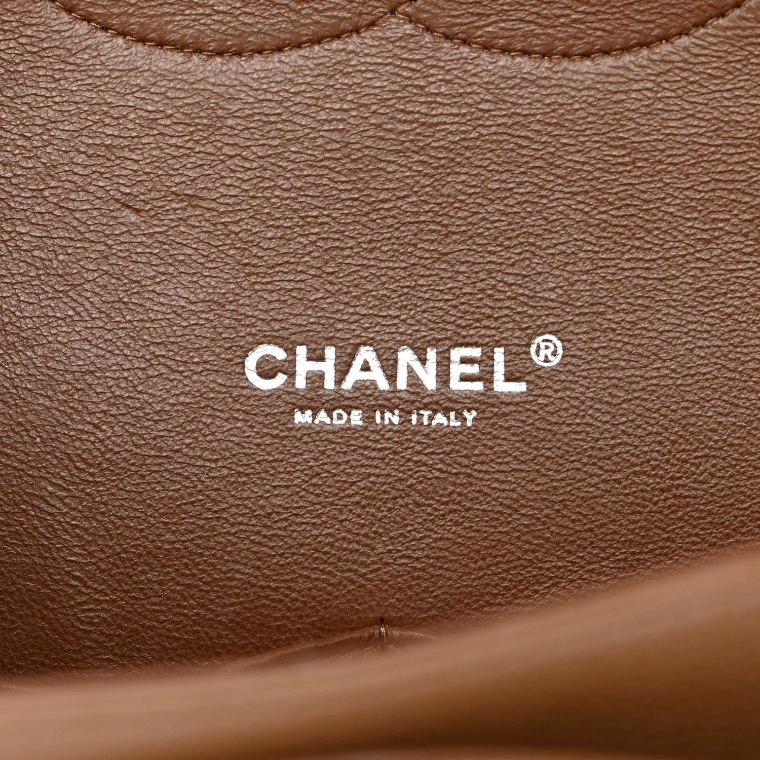 Chanel Caviar Quilted Maxi Double Flap Light Brown 6 of 12
