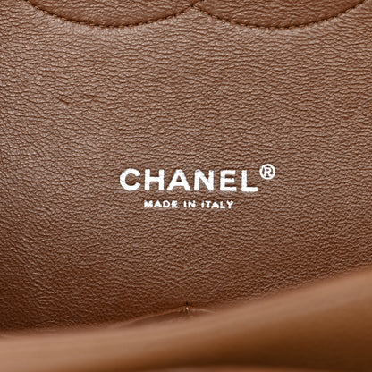 Chanel Caviar Quilted Maxi Double Flap Light Brown 6 of 12
