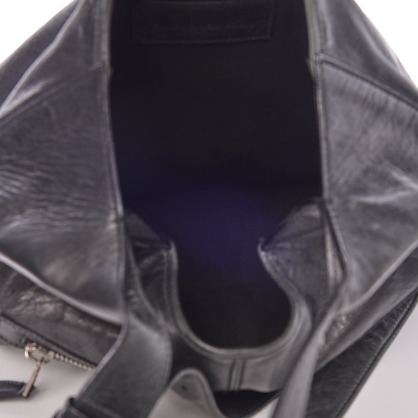 Chevre Giant 21 Silver Hardware Besace Hobo Black